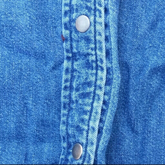 SOLD Vintage Ralph Lauren Sleeveless Denim Dress - Picture 6 of 8